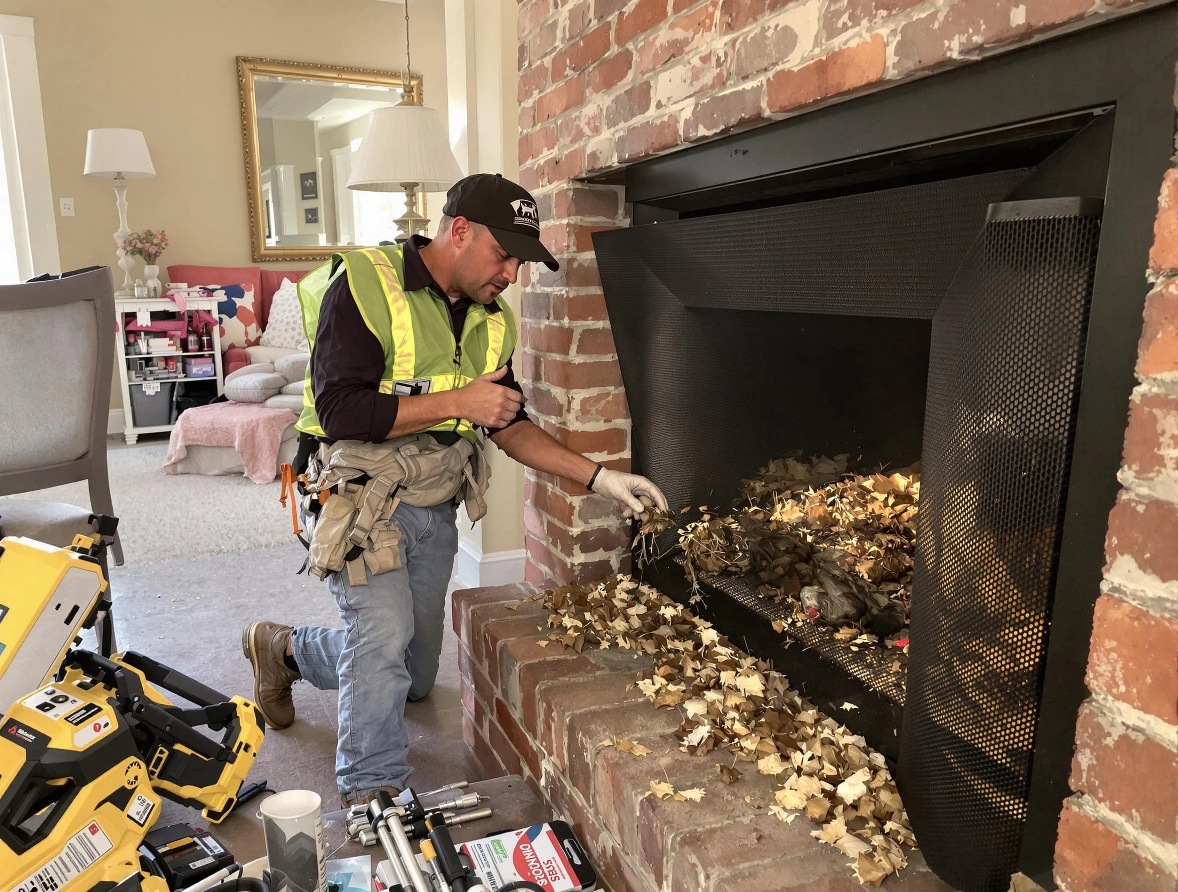 Safe screening installation by North Druid Hills Chimney Sweep in North Druid Hills, GA