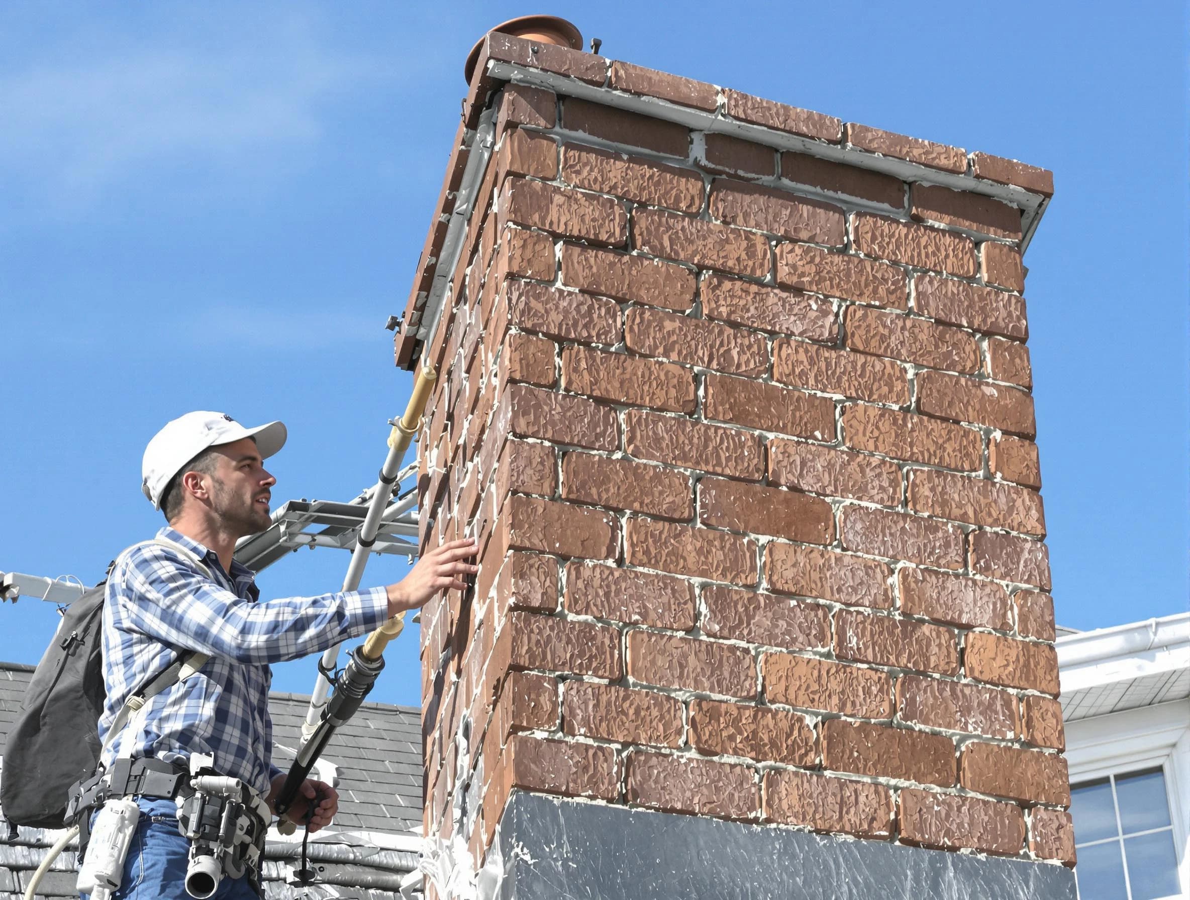 Brickwork for a chimney rebuild by North Druid Hills Chimney Sweep in North Druid Hills, GA