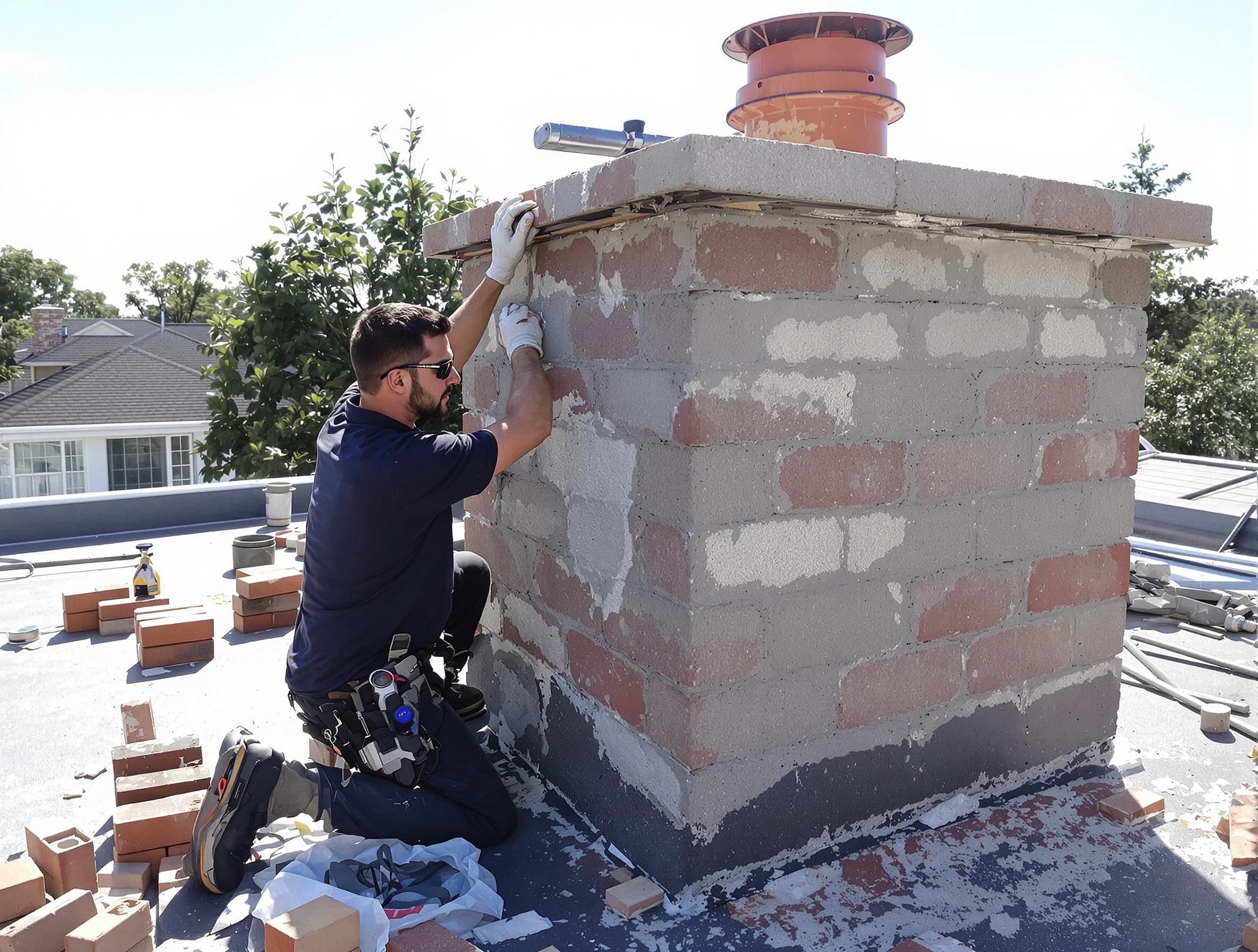 Advanced chimney repair process by North Druid Hills Chimney Sweep in North Druid Hills, GA