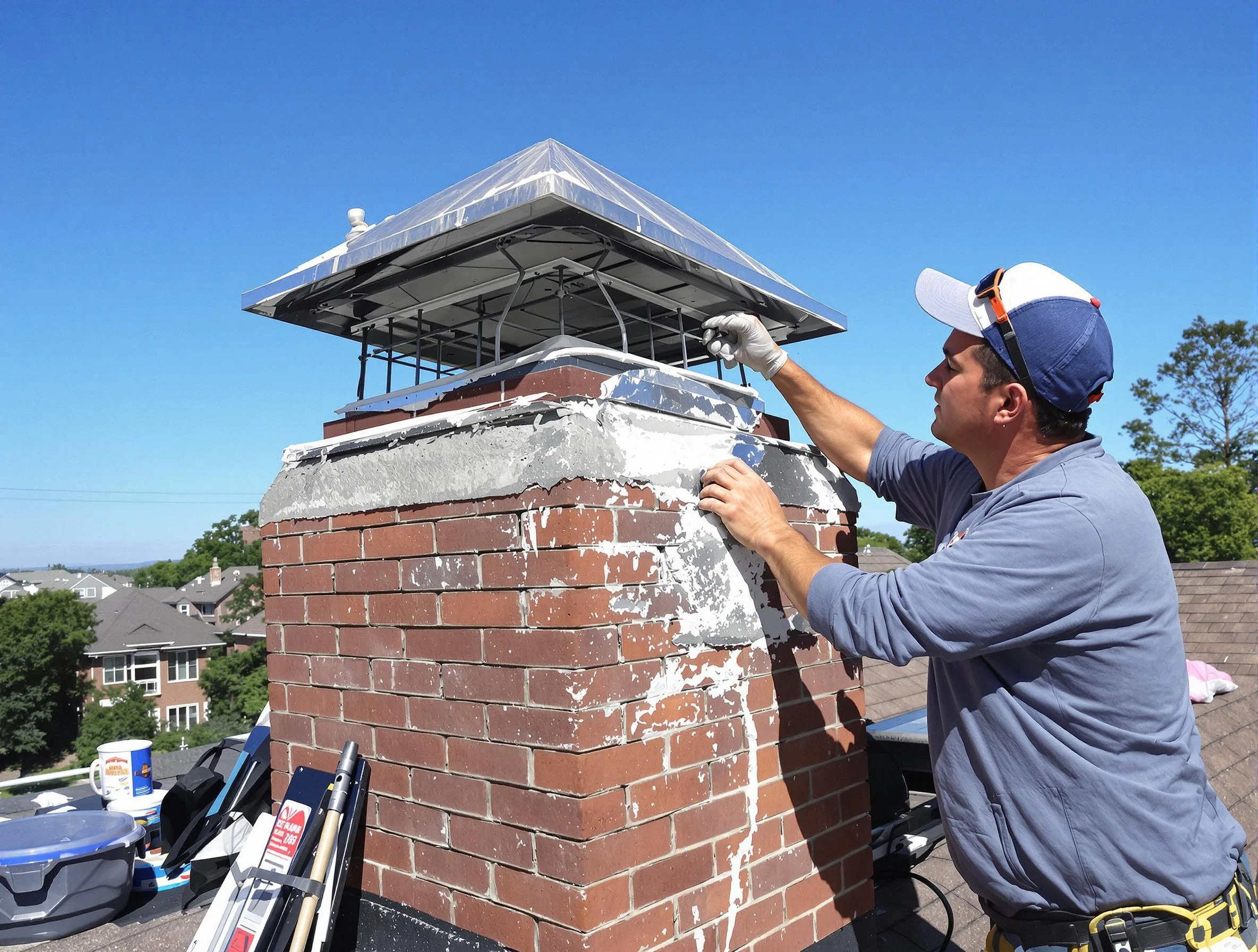 Chimney Crown Services service in North Druid Hills, GA