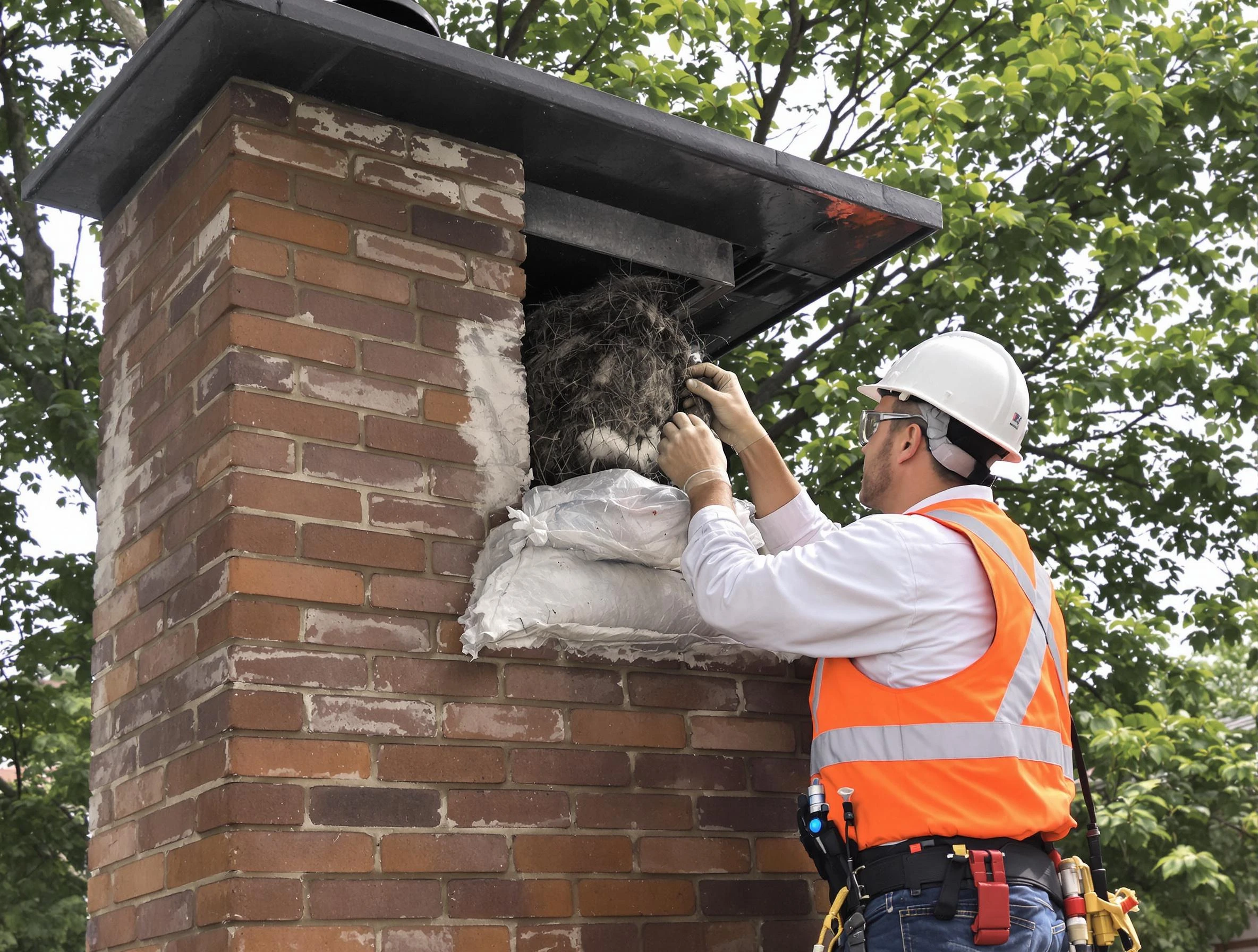 Humane removal of debris and animals by North Druid Hills Chimney Sweep in North Druid Hills, GA