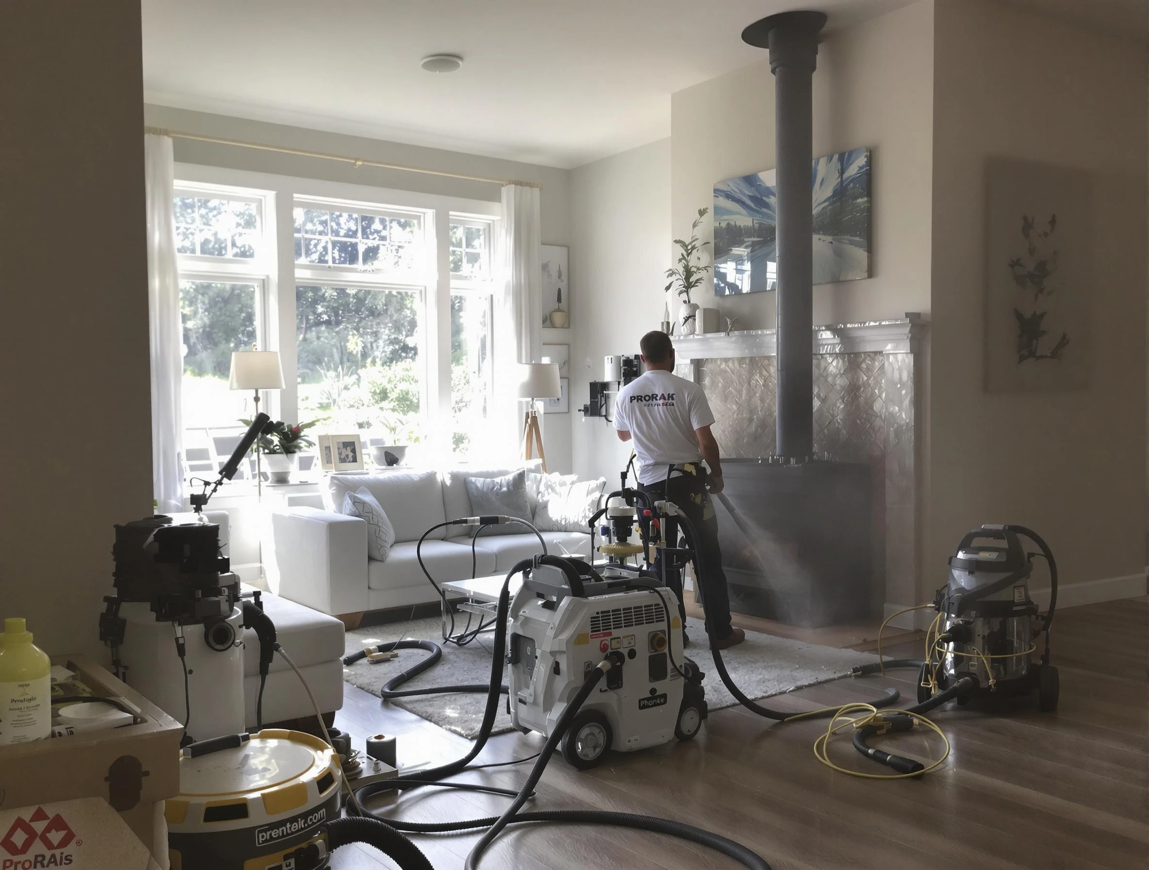 Soot removal service by North Druid Hills Chimney Sweep for a fireplace in North Druid Hills, GA